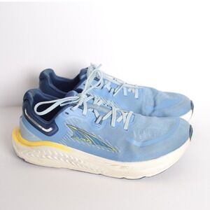 Altra Paradigm 7 Womens Running Shoes Blue Yellow Road Support Sneakers